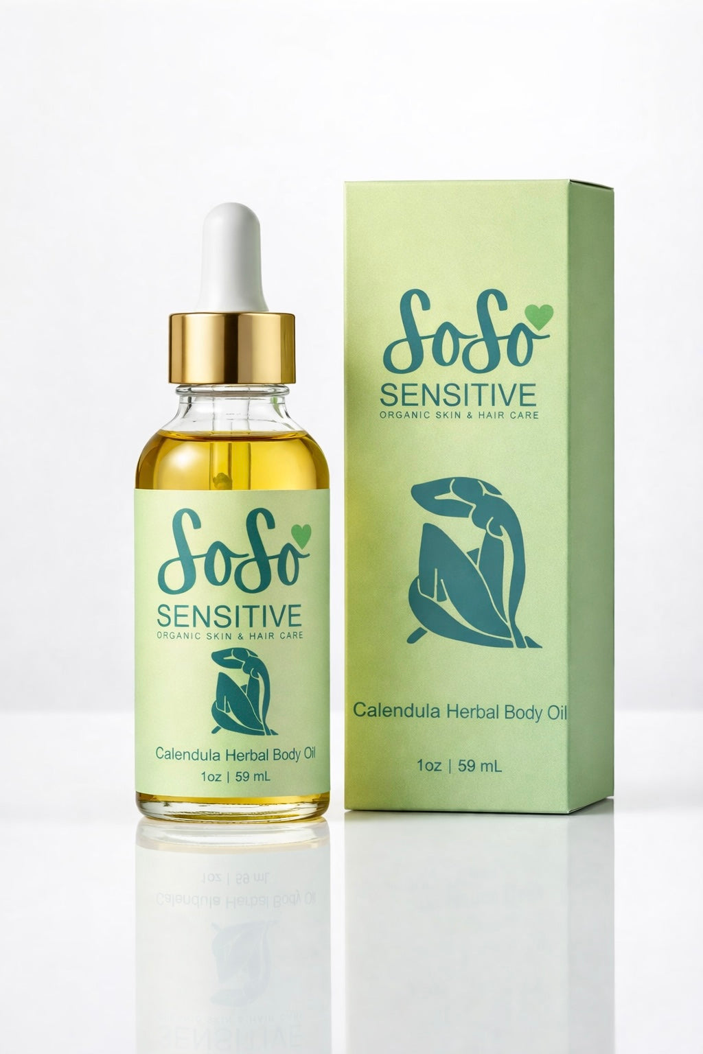 Organic Calendula Herbal Body Oil