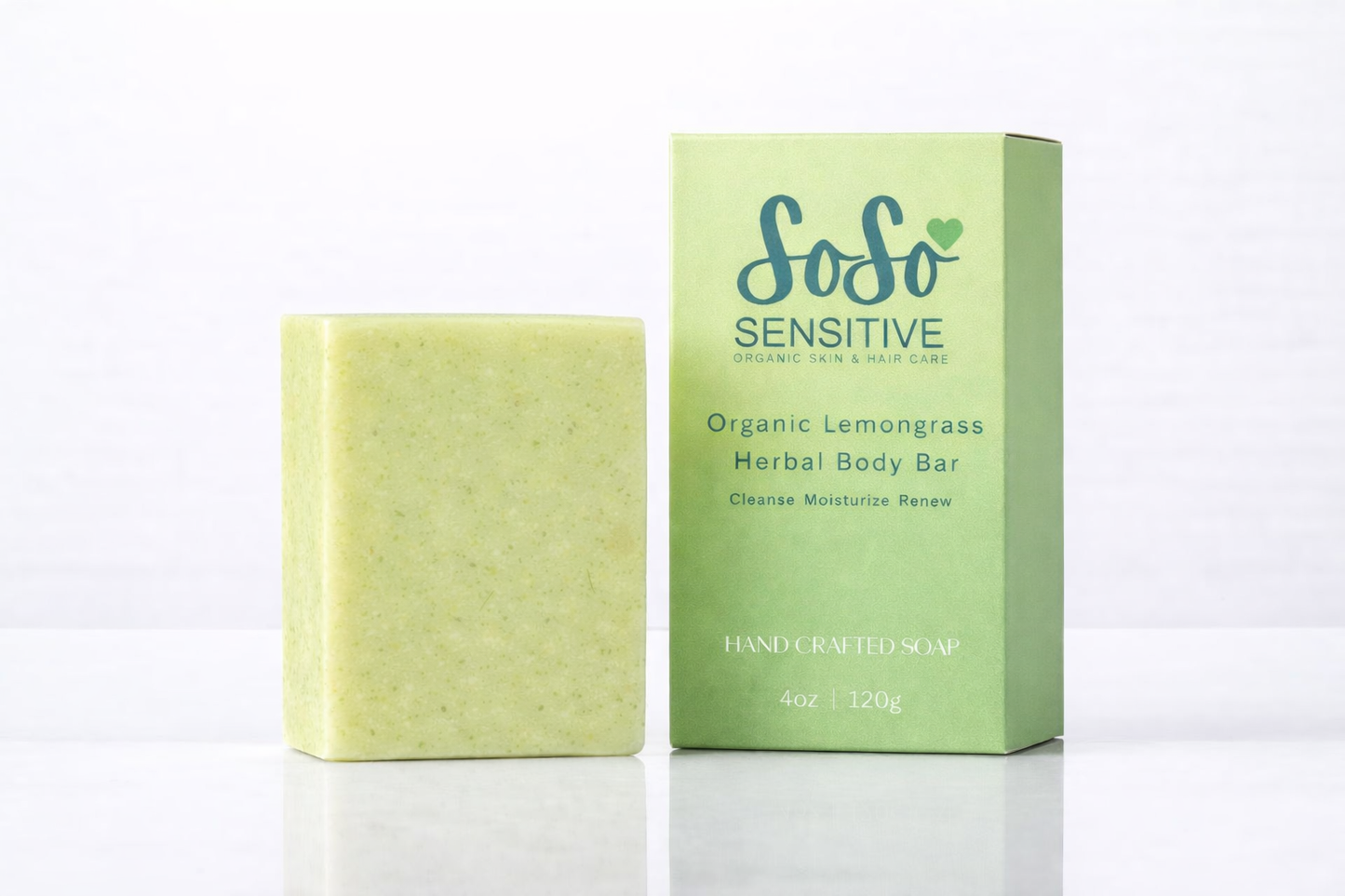 Organic Lemongrass Herbal Body Bar